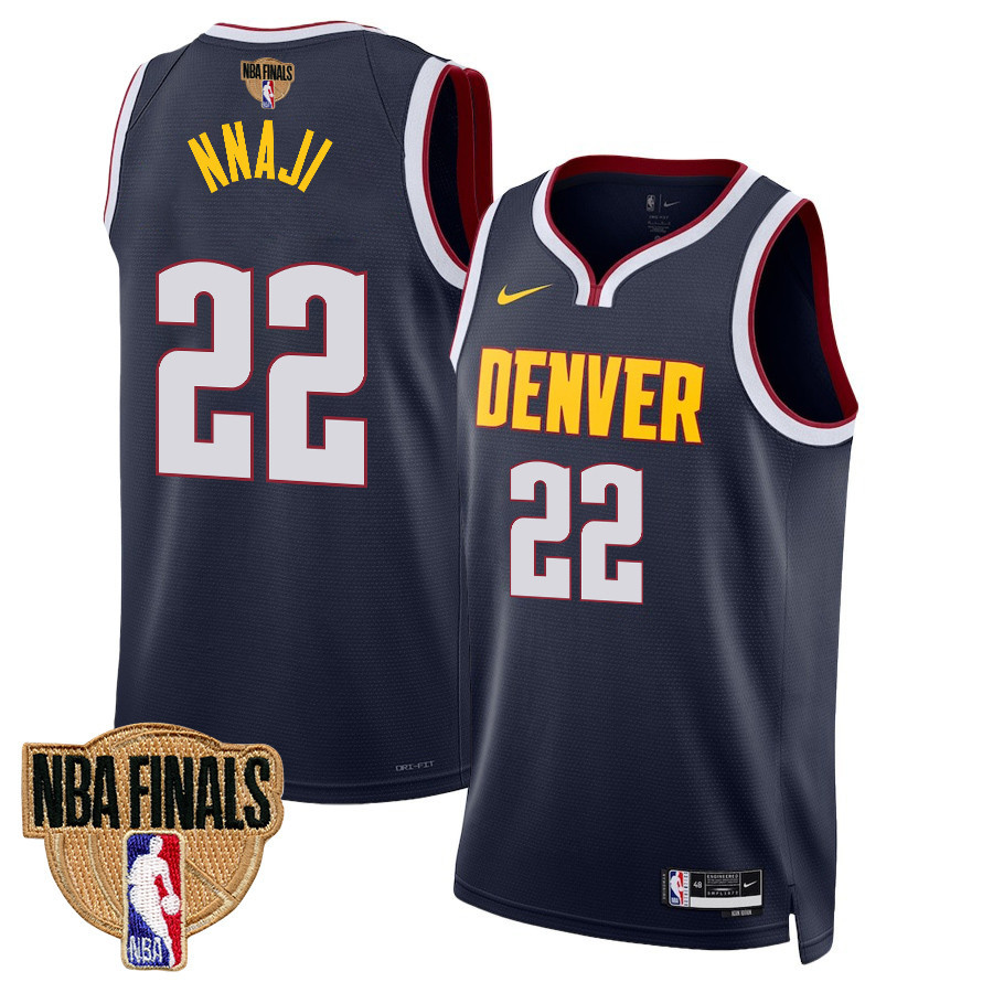 Zeke Nnaji 22 Denver Nuggets Final Champions 2023 Swingman Jersey - Black - JS208