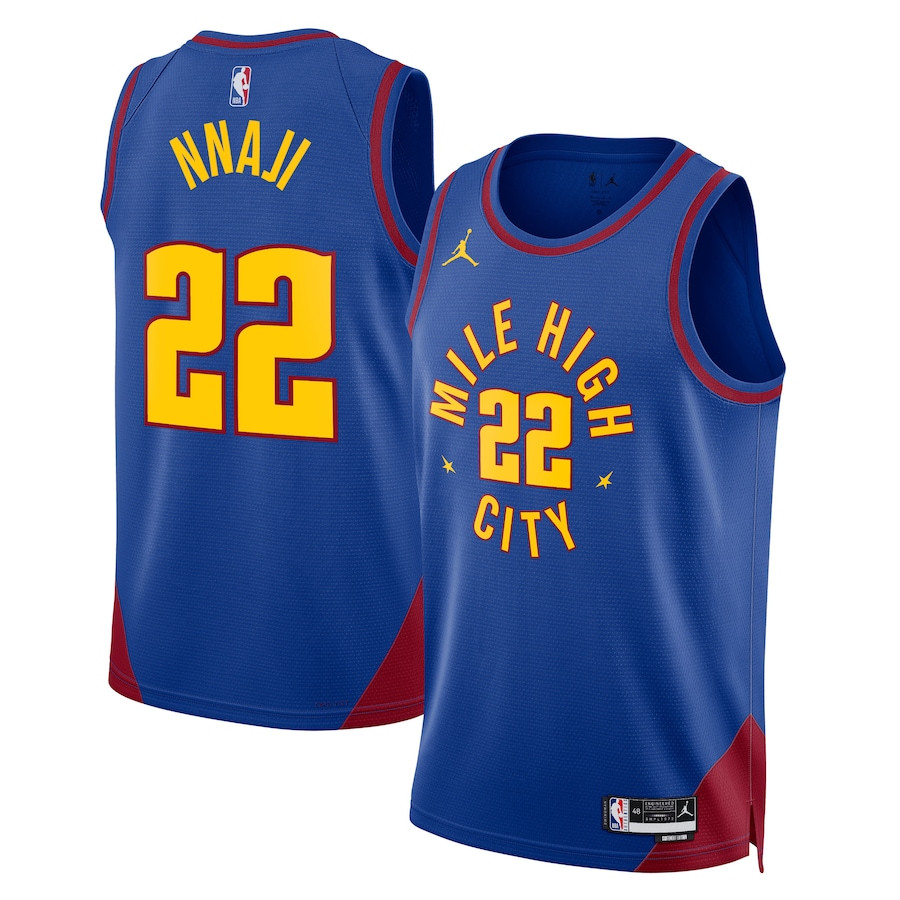 Zeke Nnaji 22 Denver Nuggets Unisex Swingman Jersey - Statement Edition - Royal - JS746