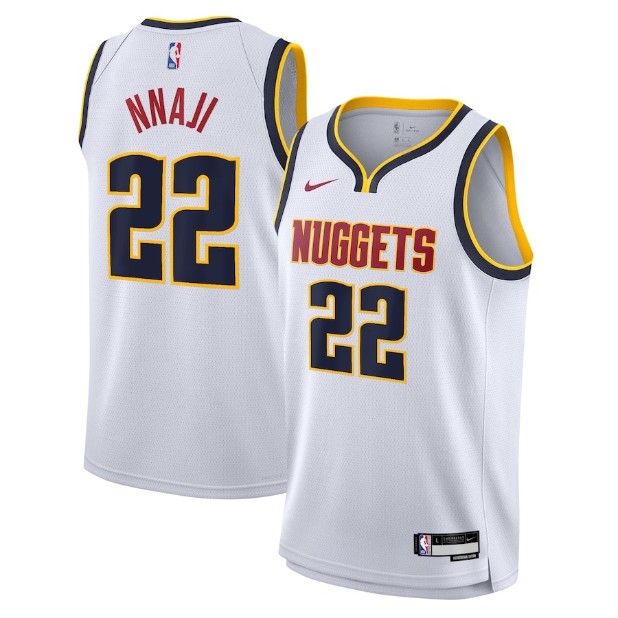 Zeke Nnaji Denver Nuggets Jersey Association Swingman Player Jersey Basketball Fan Merch