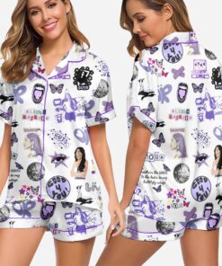 Olivia Rodrigo Tour Satin Pajamas Set, Olivia Rodrigo Shirt, Cute Olivia Rodrigo Pajamas