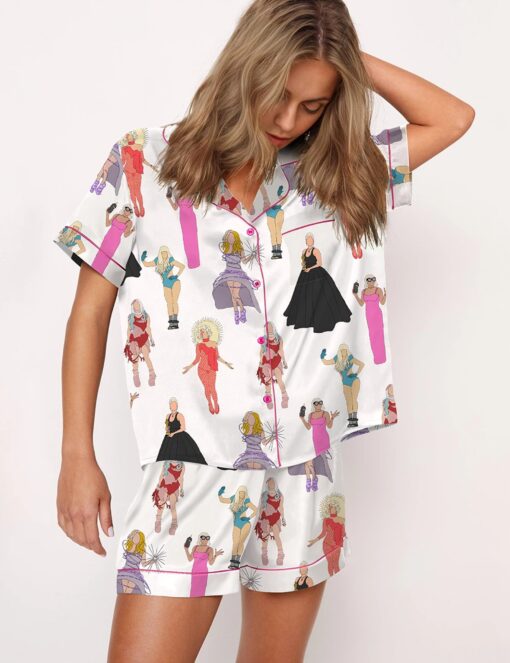 Lady's Sho Satin Pajama Set For Women - Image 4