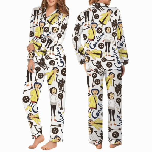 Coquette Coraline Satin Pajama Set For Women - Image 7