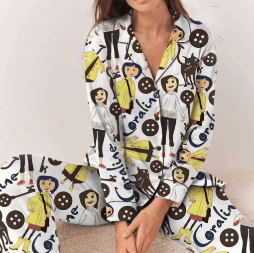Coquette Coraline Satin Pajama Set For Women - Image 5