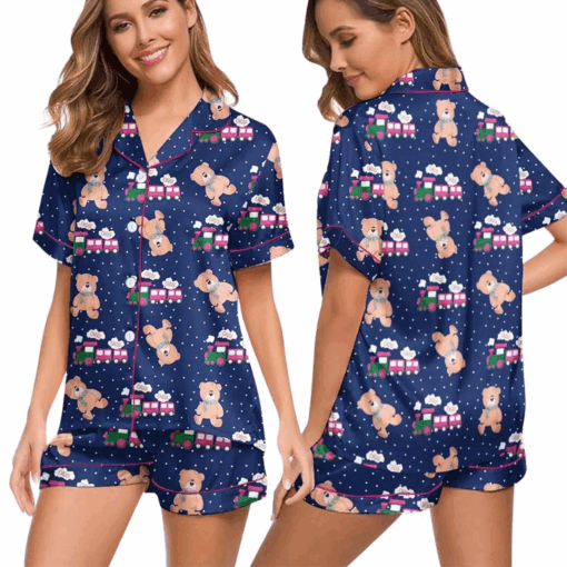 Kpop Demon Hunters Rumi Choo Choo Satin Pajamas Set, Rumi Kpop Demon Hunters Sleepwear - Image 3