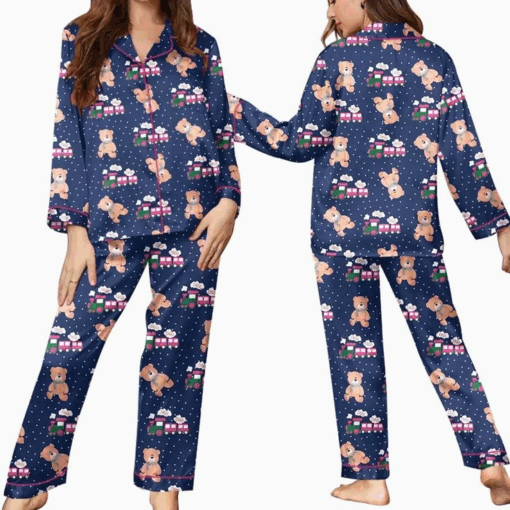 Kpop Demon Hunters Rumi Choo Choo Satin Pajamas Set, Rumi Kpop Demon Hunters Sleepwear - Image 5