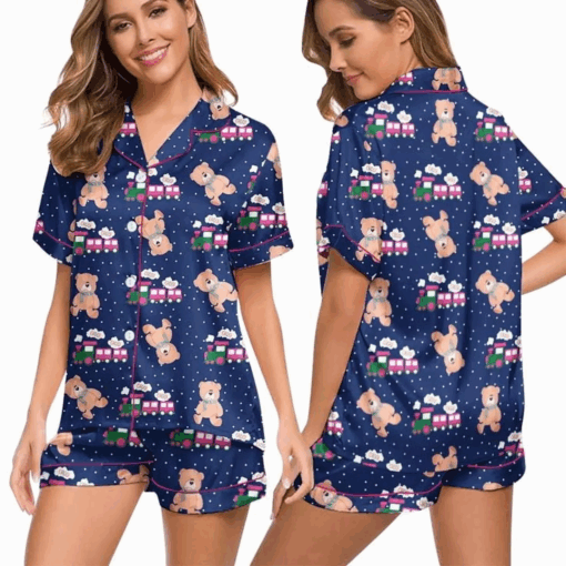 Kpop Demon Hunters Rumi Choo Choo Satin Pajamas Set, Rumi Kpop Demon Hunters Sleepwear