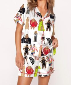 Music Concert Satin Pajama Set