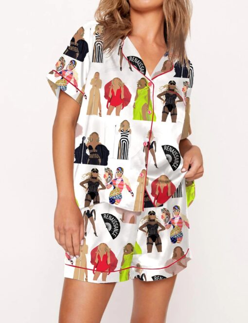 Music Concert Satin Pajama Set