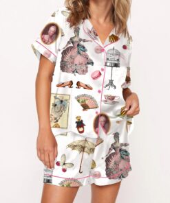 Vintage Satin Pajama Set For Women