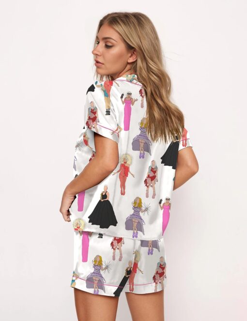 Lady's Sho Satin Pajama Set For Women - Image 6