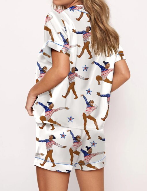 Gymnastics Champion Satin Pajama Set - Image 4