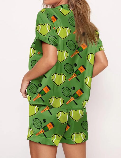 Veuve Clicquot Bottle Tennis Satin Pajama Set - Image 2