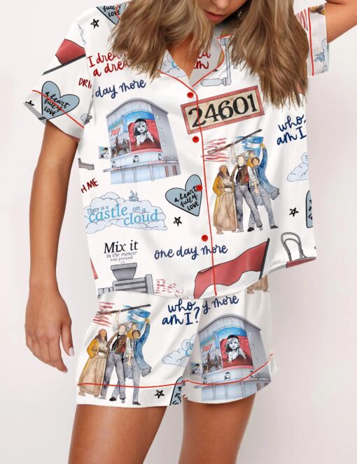 Les Miserables The Musical Silky Satin Pajama Set For Women - Image 3