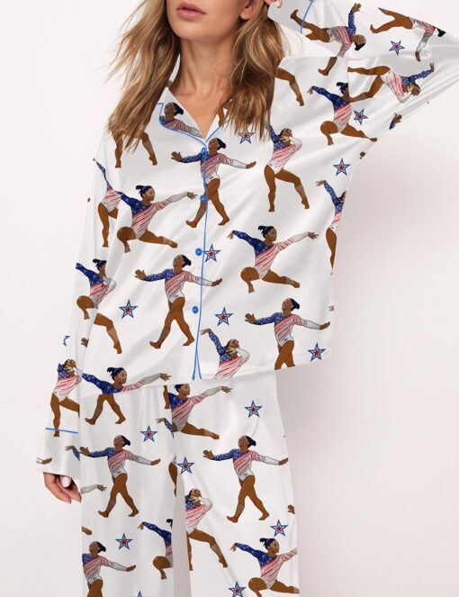 Gymnastics Champion Satin Pajama Set