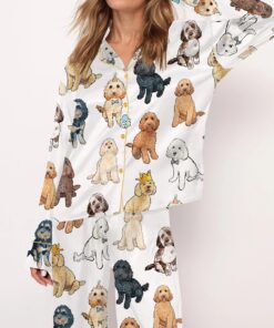 Cockapoo Silky Satin Pajama Set For Women