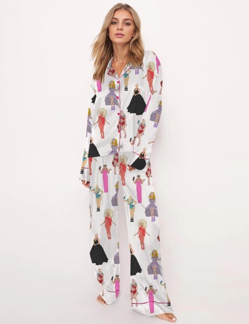Lady's Sho Satin Pajama Set For Women - Image 2
