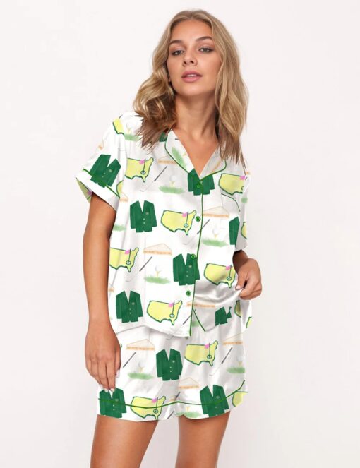Coat And Sport Graphic Satin Pajama Set - Image 6