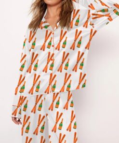 Apres Ski Club Drinking Bottle Satin Pajama Set