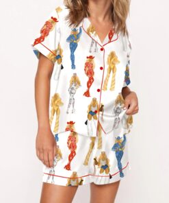 Cowboy Carter Tour Silky Satin Pajama Set For Women