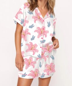 Tiger Lily Silky Satin Pajama Set For Women