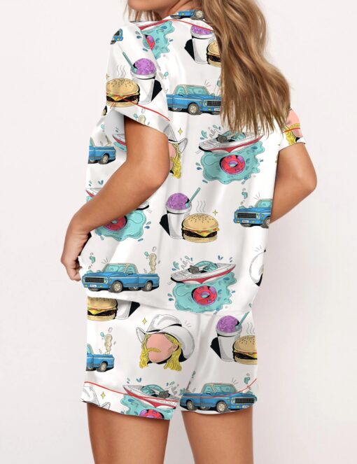 Chattahoochee Country Music Silky Satin Pajama Set For Women - Image 2