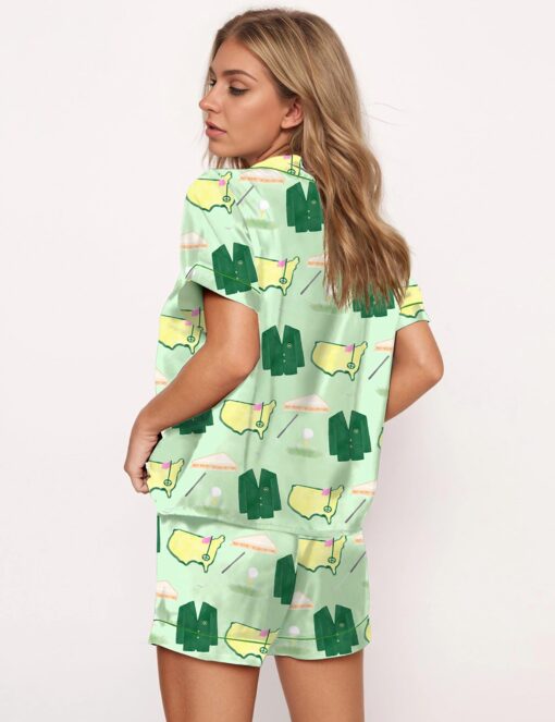 Coat And Sport Graphic Satin Pajama Set - Image 7