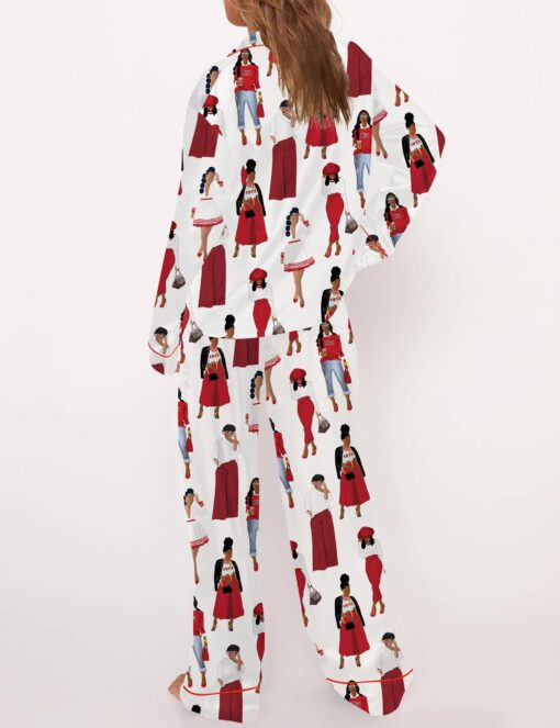 DST Sisterhood Satin Pajama Set For Women - Image 6