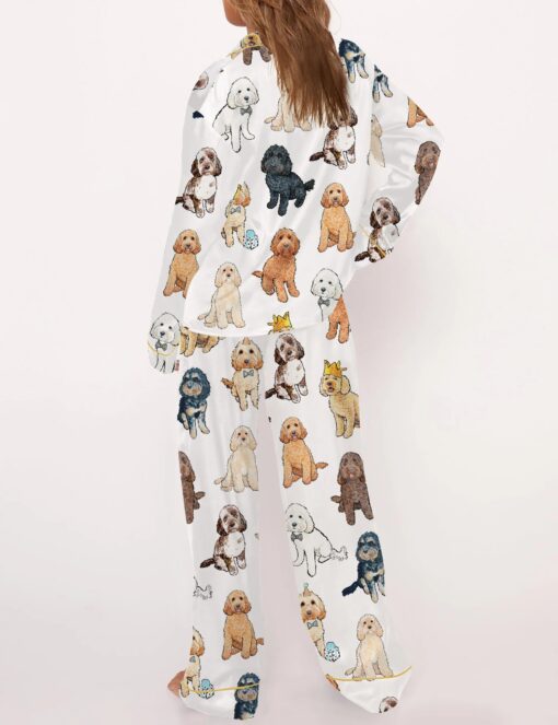 Cockapoo Silky Satin Pajama Set For Women - Image 2