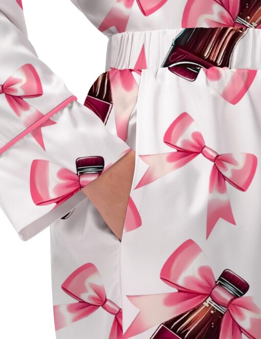 Coquette Pepper Drink Satin Pajama Set For Women - Image 3