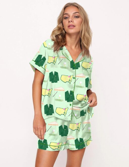 Coat And Sport Graphic Satin Pajama Set - Image 8