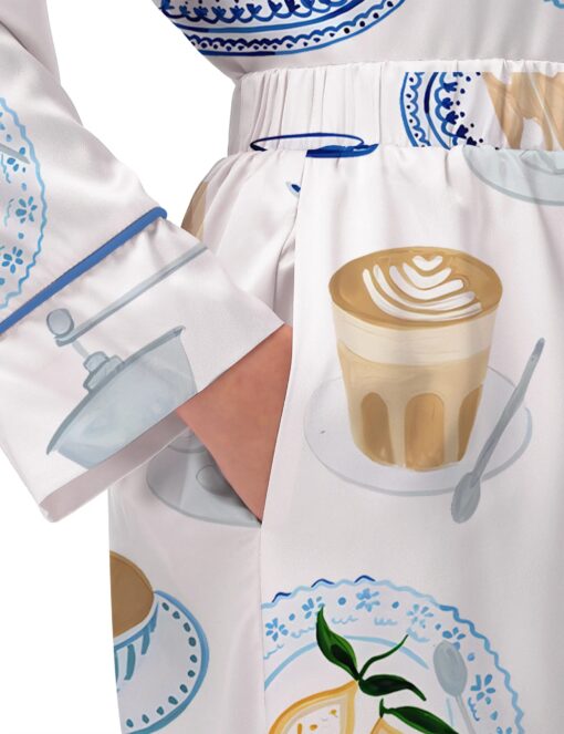 Plushies Bakery Silky Satin Pajama Set For Women - Image 5