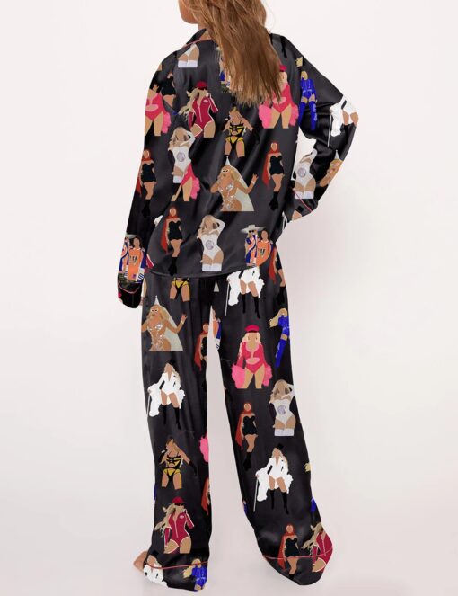 Music Live Commemorate Satin Pajama Set For Women - Image 8