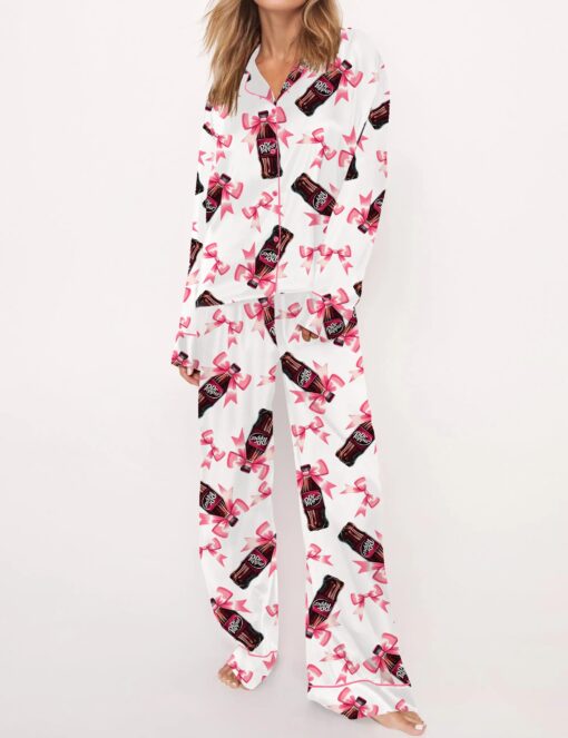 Coquette Pepper Drink Satin Pajama Set For Women - Image 6