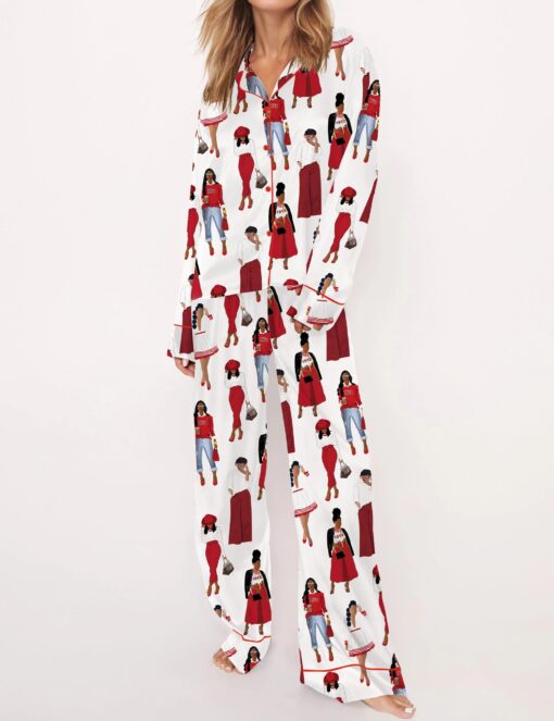 DST Sisterhood Satin Pajama Set For Women - Image 5