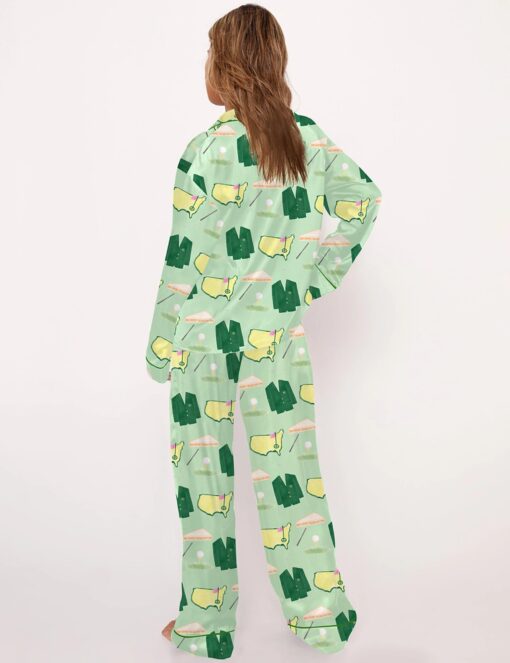 Coat And Sport Graphic Satin Pajama Set - Image 3