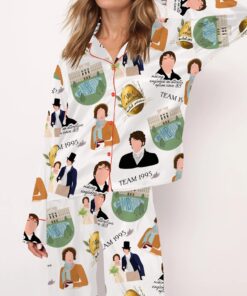1995 Pride And Prejudice Silky Satin Pajama Set For Women