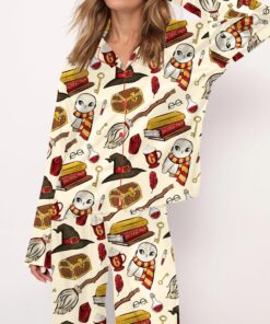 Wizard School G Silky Satin Pajama Set For Women