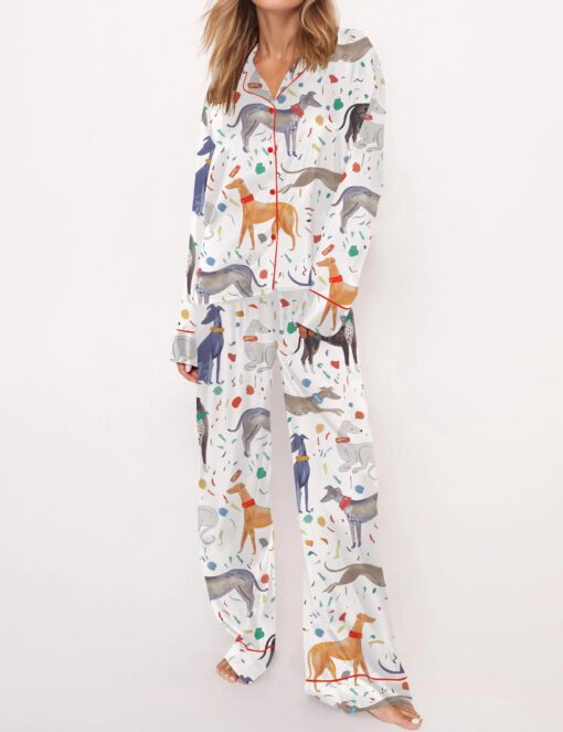 Sighthound Silky Satin Pajama Set For Women - Image 3