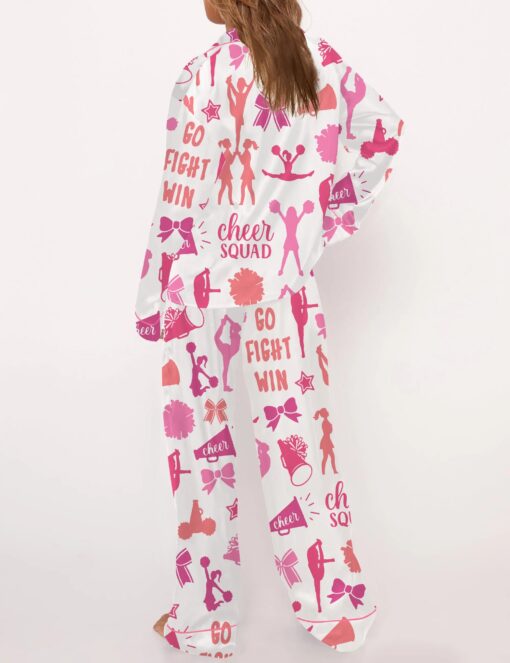 Cheerleading Silky Satin Pajama Set For Women - Image 7