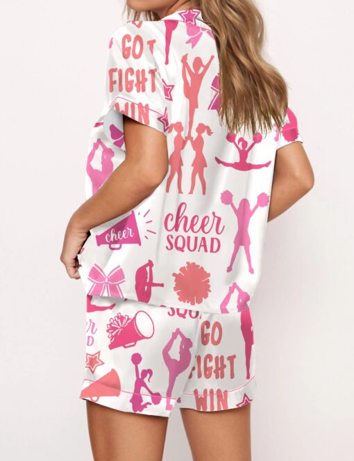 Cheerleading Silky Satin Pajama Set For Women - Image 4