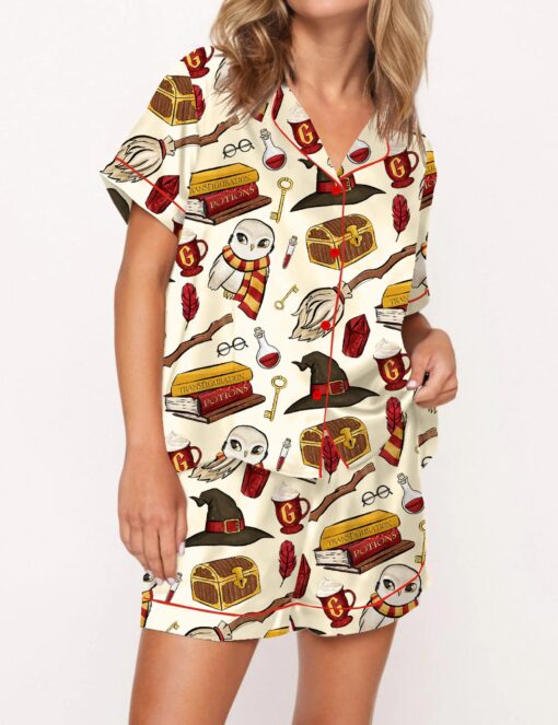 Wizard School G Silky Satin Pajama Set For Women - Image 6
