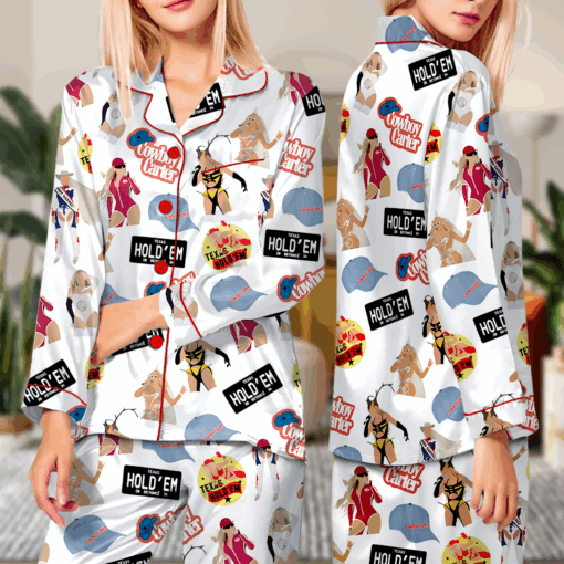 Beyonce Texas Hold’em Cowboy Carter Satin Pajama Set - Image 7