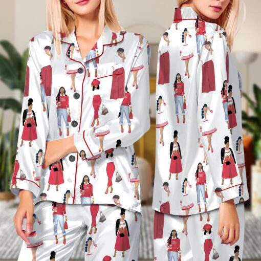 DST Sisterhood Satin Pajama Set For Women - Image 8