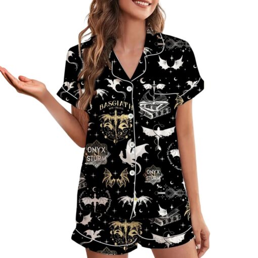 Basgiath War College Satin Pajamas Set - Image 4