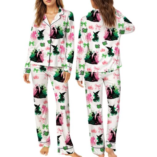 Wicked Musical Movie Satin Pajama Set For Women - Image 2