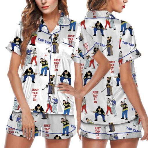 Happy Gilmore Adam Sandler Satin Pajama Set For Women