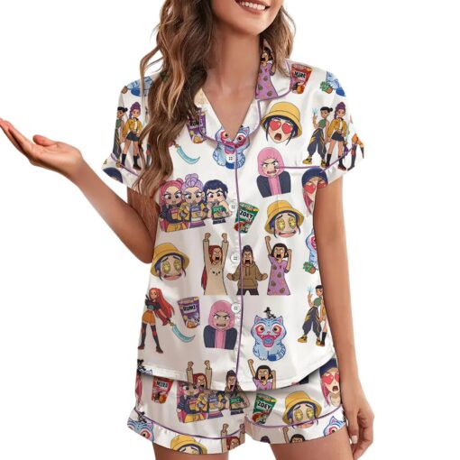 Demon Huntrix Satin Pajamas Set - Image 3