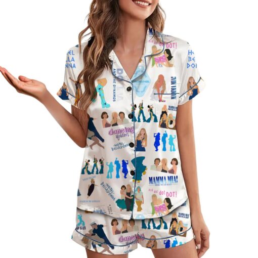 Mamma Mia Satin Pajama Set For Women