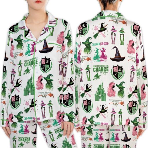 Wicked Musical Movie Satin Pajama Set For Women