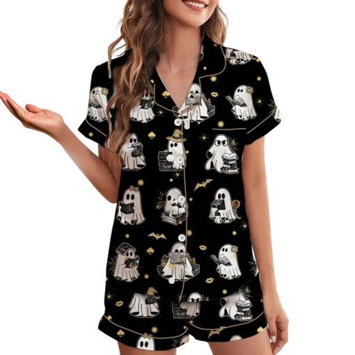 Silky Halloween Satin Pajama Set For Women - Image 3